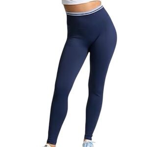PINK Navy Blue Seamless Logo Athletic Leggings